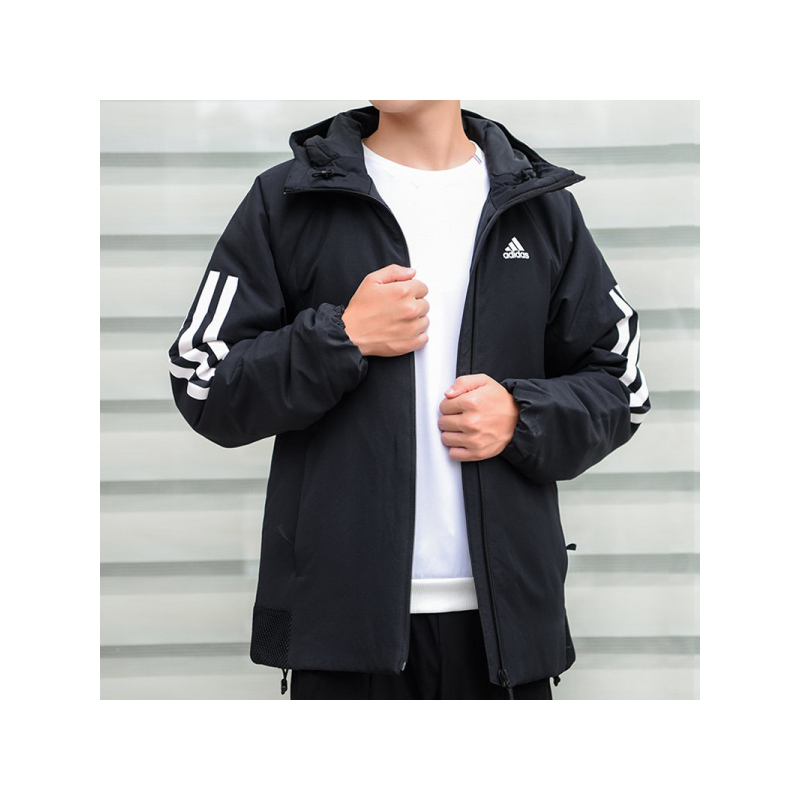 阿迪达斯外套男装秋冬运动夹克保暖防风棉服棉衣DZ1403