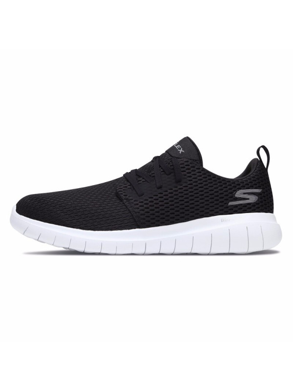 Skechers/斯凯奇男鞋平底针织布系带透气运动跑鞋54701