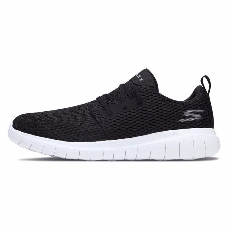 Skechers/斯凯奇男鞋平底针织布系带透气运动跑鞋54701图片