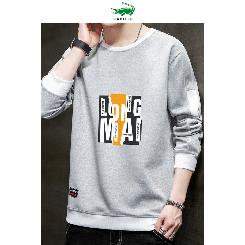 cartelo秋季新款卫衣2020韩版潮流圆领帅气百搭舒适长袖上衣