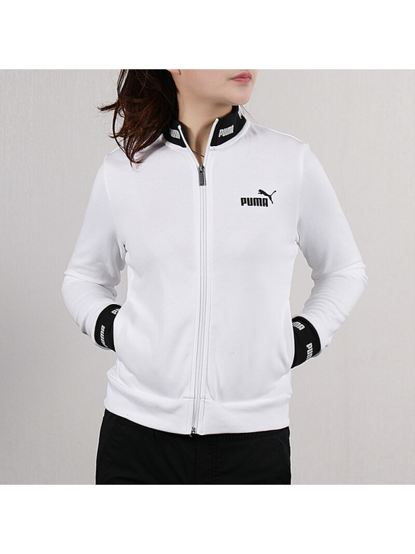 PUMA彪马女装上衣春季运动服时尚休闲青年立领棒球服跑步针织夹克外套84403