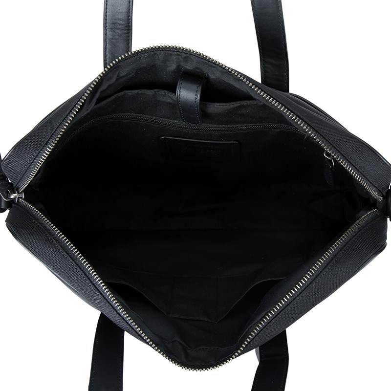 coach蔻驰男包男士黑色帆布手提肩背斜挎公文包f31277qbbk