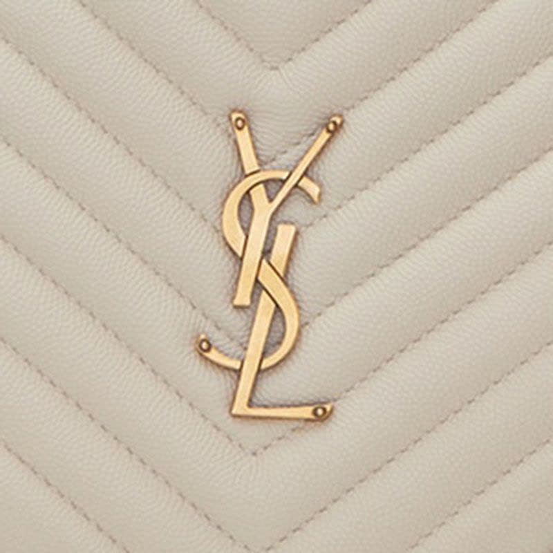 【预定】YSL/圣罗兰 VINYLE V形纹绗缝粒面压印皮革圆形相机包 17*17*5.5CM图片