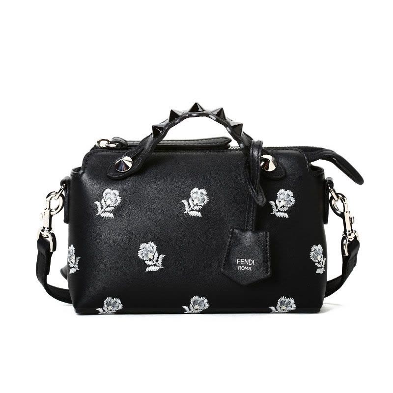FENDI 花朵饰手提肩包 8BL135 19x13x9CM图片