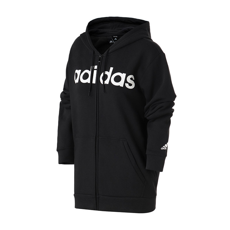 adidas男服夹克外套连帽开衫休闲运动服DM3130 L DM3130黑色