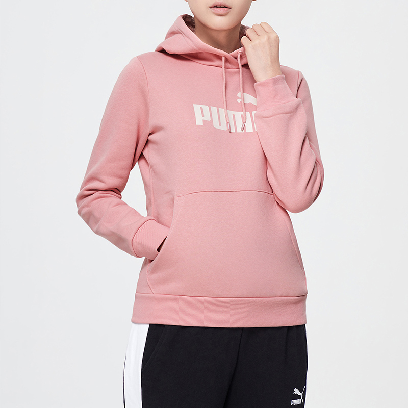 PUMA彪马女装运动服休闲针织加绒连帽卫衣581624