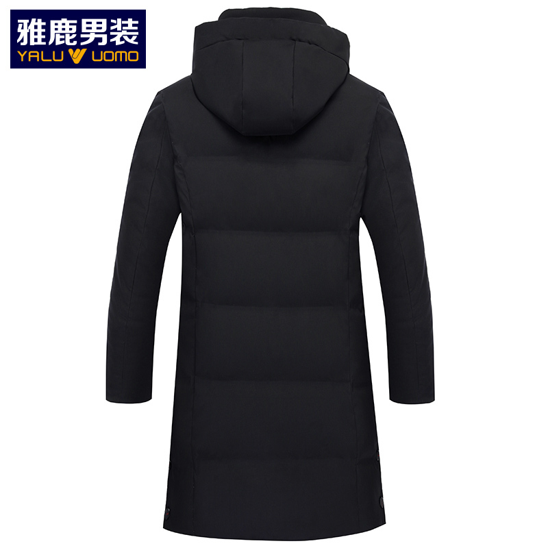 雅鹿男装羽绒服男冬季中长款新款羽绒外套S49EDYA08855