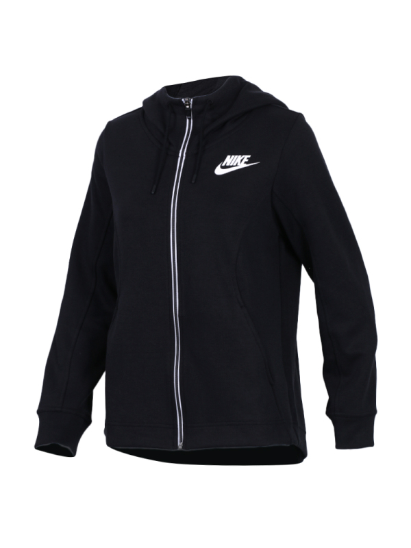 Nike耐克女上衣春针织休闲连帽开衫夹克外套885372-010