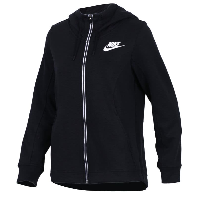 Nike耐克女上衣春针织休闲连帽开衫夹克外套885372-010图片