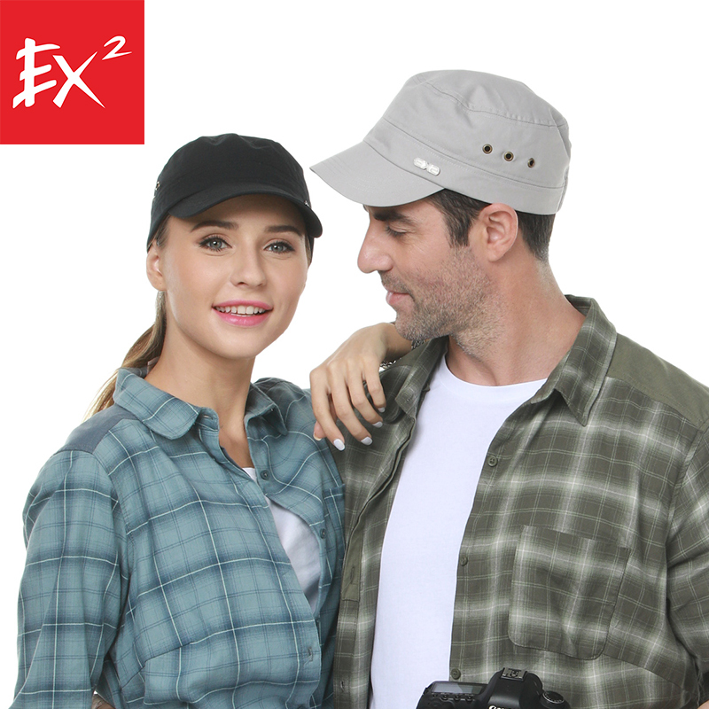EX2伊海诗帽子男女同款帽围可节简约军帽