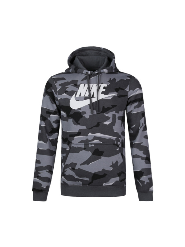 耐克NIKE2019春季男子休闲连帽迷彩套头卫衣AR2868-065