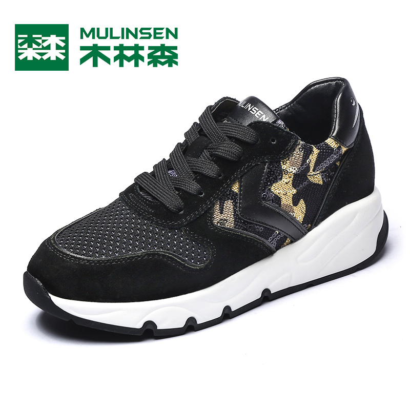 木林森ins超火的鞋子女原宿风百搭复古运动鞋ins街拍款老爹鞋