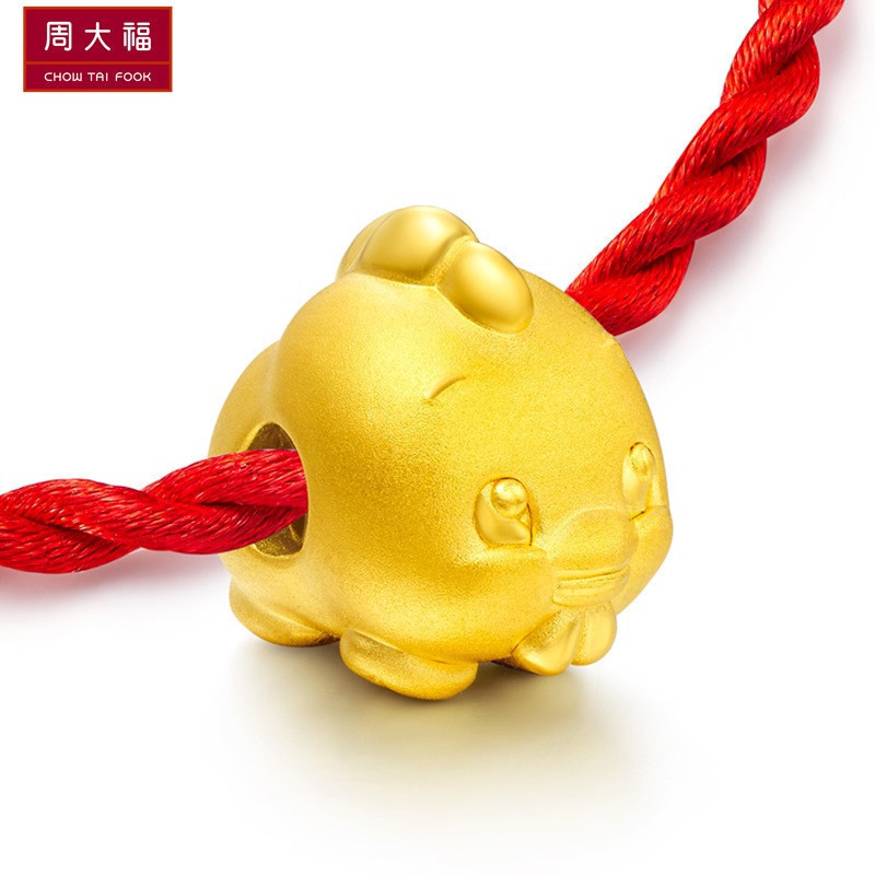 周大福follow十二生肖转运珠金饰品吊坠r18102r18113定价