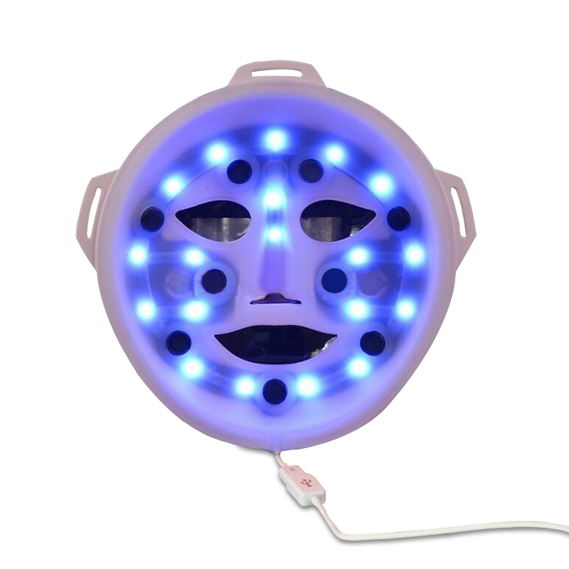 舒宁LED面膜美容仪家用电子彩光嫩肤祛斑祛痘面罩光疗仪器（粉色）