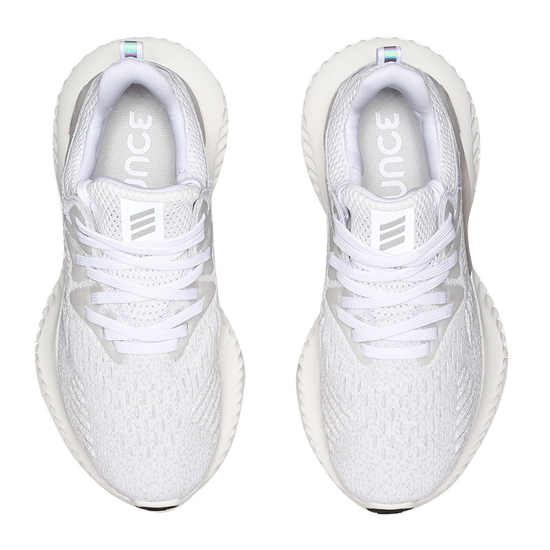 adidas阿迪达斯女子跑步鞋alphabounce小椰子休闲运动鞋B76048 B76048二度灰+一度灰