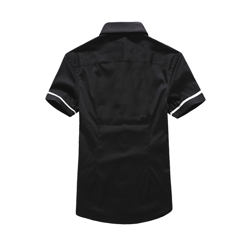 CREAZIONI时尚 夏季短袖衬衫 拼接衬衫 夏季新品