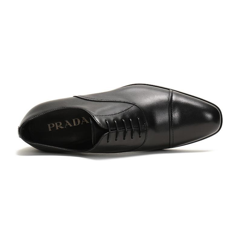 PRADA 普拉达 男款牛皮系带皮鞋 2EB114 3F33