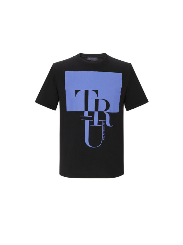 TRUSSARDI 短袖T恤 棉质 32T00153 黑色 M