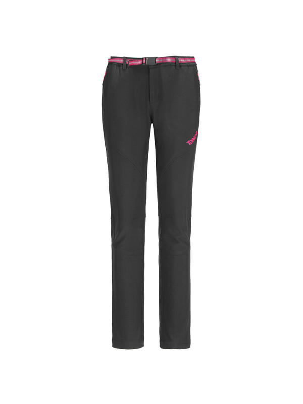 探路者情侣女17秋冬男女防风弹力保暖越野软壳裤HAMF92042