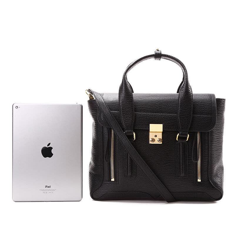 3.1 PHILLIP LIM 3.1 通勤手拎包中号 锁扣粒面皮AC000179金扣 女士手提包图片