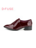 D：Fuse/迪芙斯春秋牛皮尖头中跟粗跟深口单鞋女鞋DF63112006