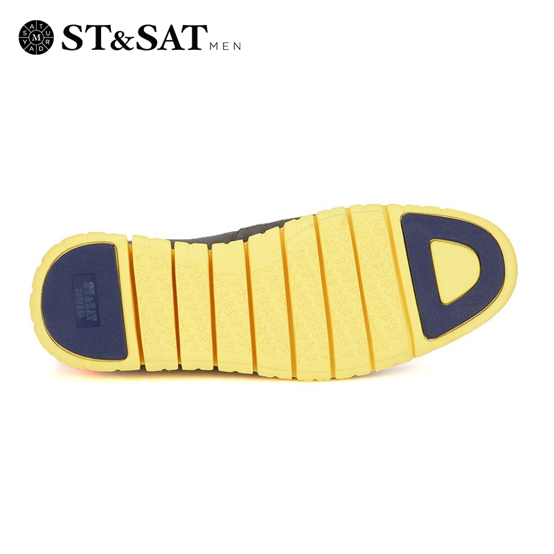 St&Sat/星期六 春款牛猄皮休闲单鞋男鞋SS61125465