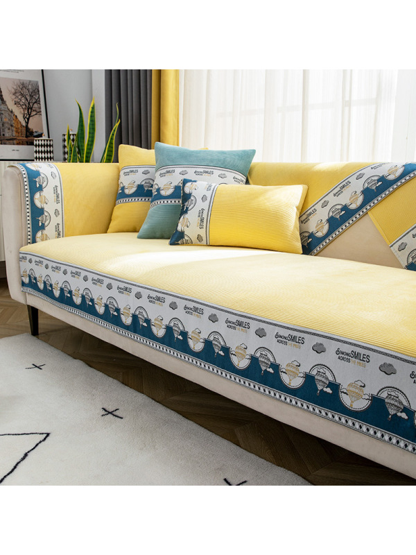 Ceba沙发垫四季通用北欧简约现代防滑坐垫轻奢风套罩扶手靠背巾全盖布