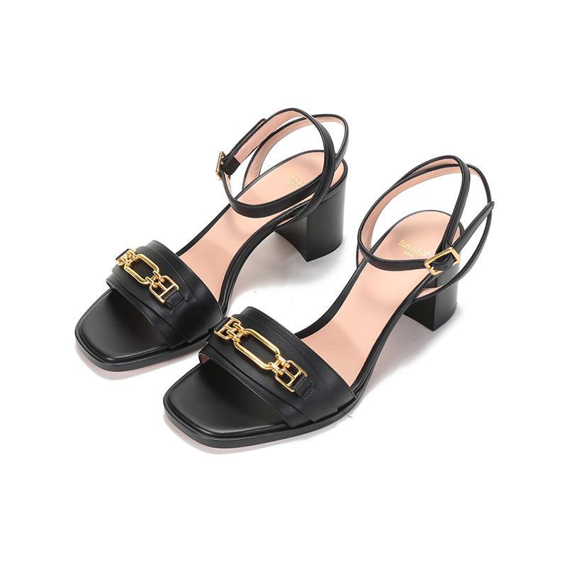 BALLY 巴利 女士 牛皮马衔扣凉鞋高跟鞋DOSSY 55