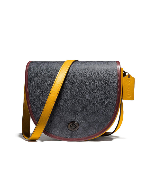 【预定】COACH/蔻驰Saddle 旋转扣单肩包 拼色195 22*19*7CM