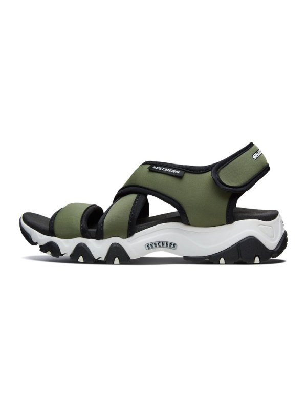 Skechers/斯凯奇女鞋夏季厚底增高熊猫凉鞋魔术贴沙滩鞋 88888341