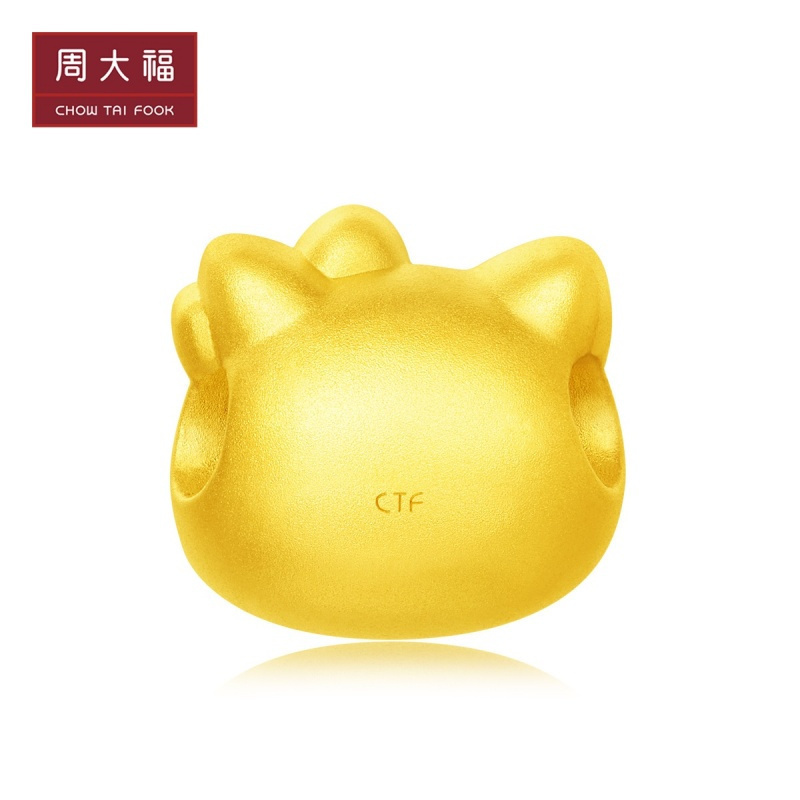 周大福Hello Kitty凯蒂猫转运珠足金金饰品吊坠R22322定价