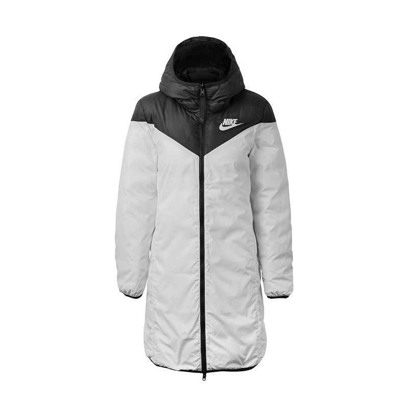 NIKE耐克 2019春季 女子双面穿中长款羽绒服 白鸭绒连帽保暖舒适外套 939441