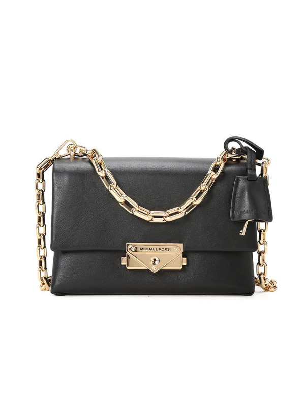MICHAEL KORS 迈克科尔斯 Cece 链条包 单肩包 斜挎包迷你 锁扣光面皮32S9G0EC0L金扣