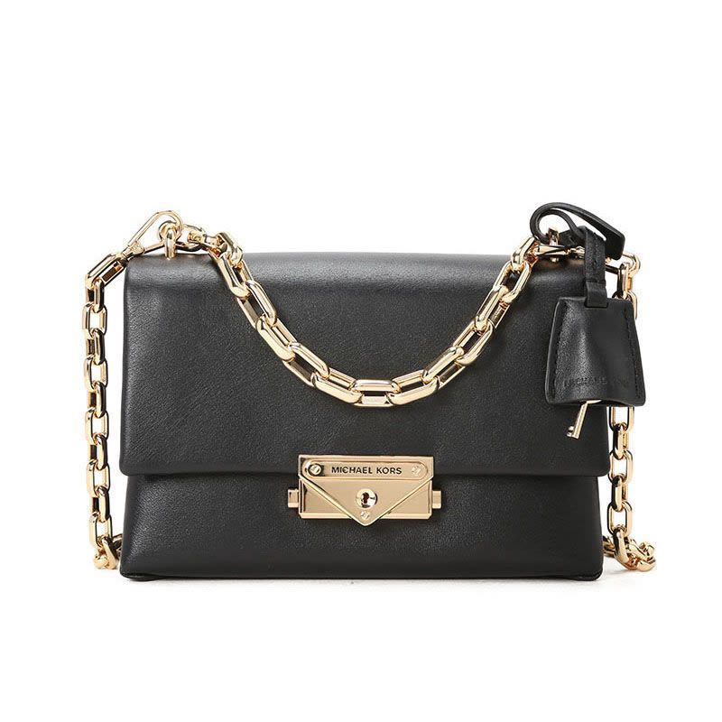 MICHAEL KORS 迈克科尔斯 Cece 链条包 单肩包 斜挎包迷你 锁扣光面皮32S9G0EC0L金扣图片