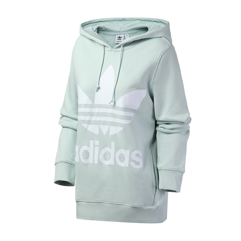 自营adidas阿迪达斯三叶草女装运动服休闲针织连帽卫衣ed7503