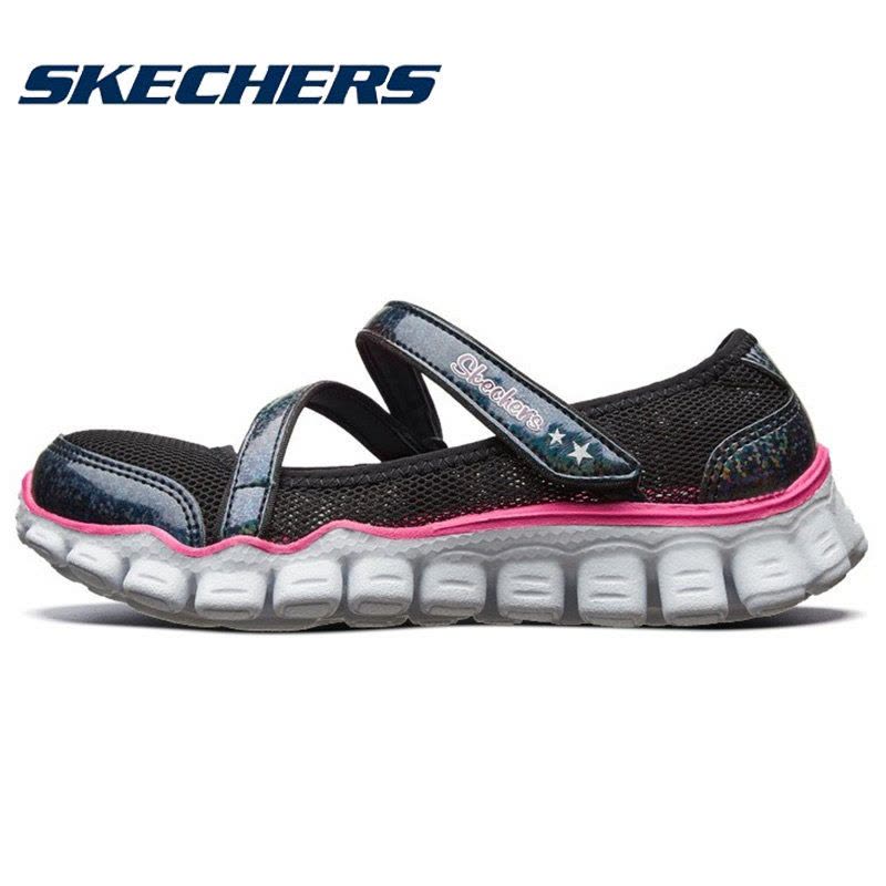 Skechers斯凯奇童鞋 2019女童玛丽珍搭带休闲鞋 轻盈舒适透气布公主鞋图片