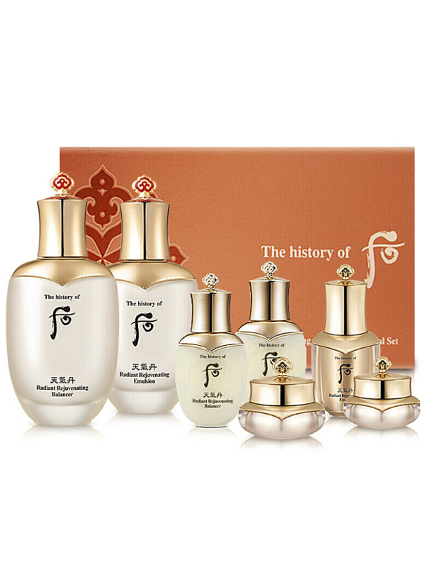 Whoo后天气丹花献光彩紧致水乳滋养套装护肤品礼盒