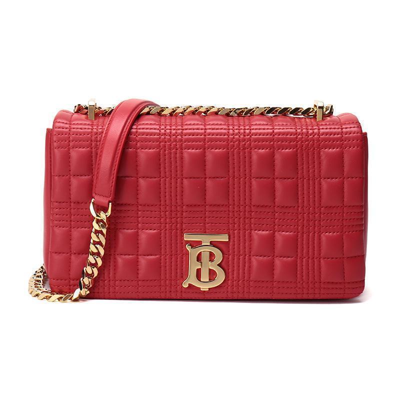 BURBERRY 博柏利 女士皮质Lola小号绗缝萝纳包单肩斜挎包 80208491
