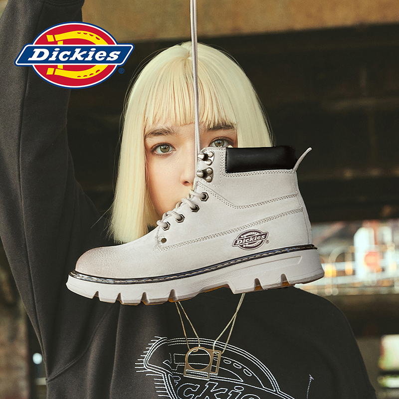 Dickies工装鞋女士时尚短靴马丁靴高帮户外休闲鞋靴204W50LXS87