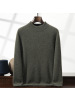 七针双股纱加厚平面双层领山羊绒衫男士半高领纯色针织羊毛衫毛衣