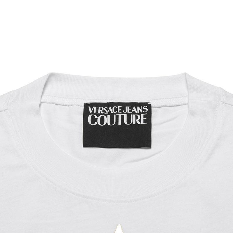 范思哲 VERSACE JEANS COUTURE 女士 棉质圆领长袖T恤71HAHF05 CJ00F