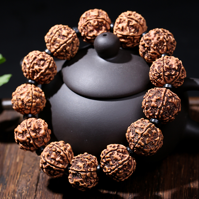 月印百川 精选六瓣金刚菩提手串天然金刚菩提佛珠手链18mm