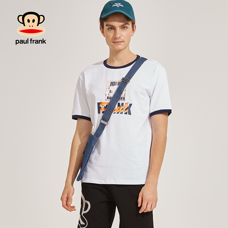 大嘴猴短袖t恤男潮牌纯色圆领个性男装时尚参数