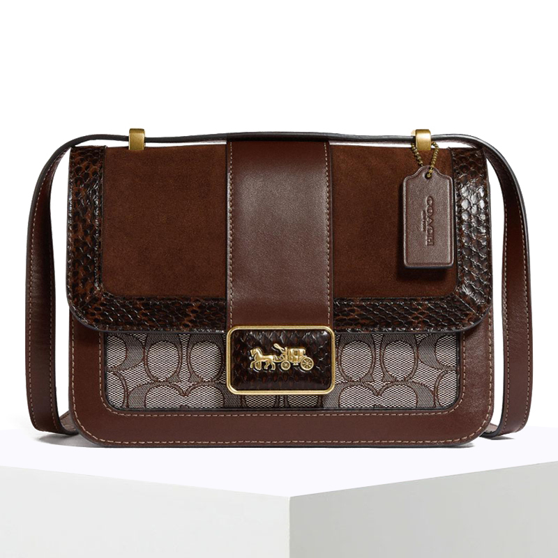 COACH ALIE 口盖包 方扣马车标 C0712