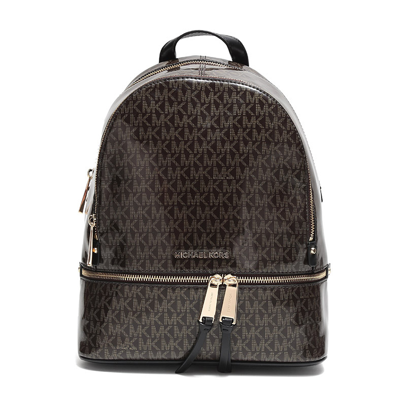 michaelkors迈克科尔斯女士logo图案pvc配皮中号双肩包30h8gezb2v