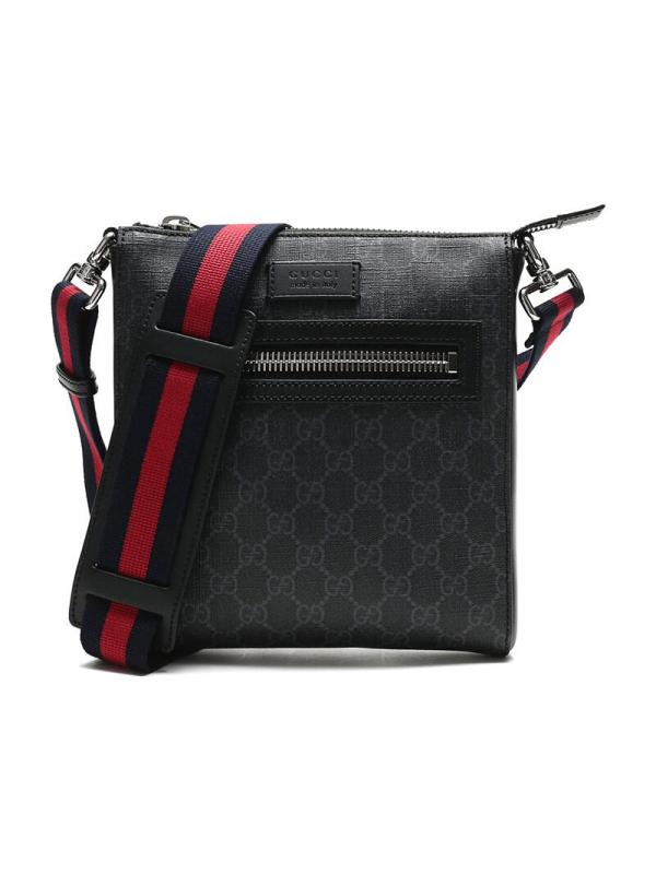 gucci 古驰 男士人造帆布小号邮差包单肩斜挎包 523599 k5rln