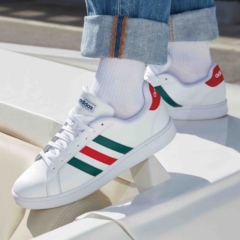 Adidas阿迪达斯neo男女鞋2020白色板鞋轻便运动休闲鞋 FW5906图片