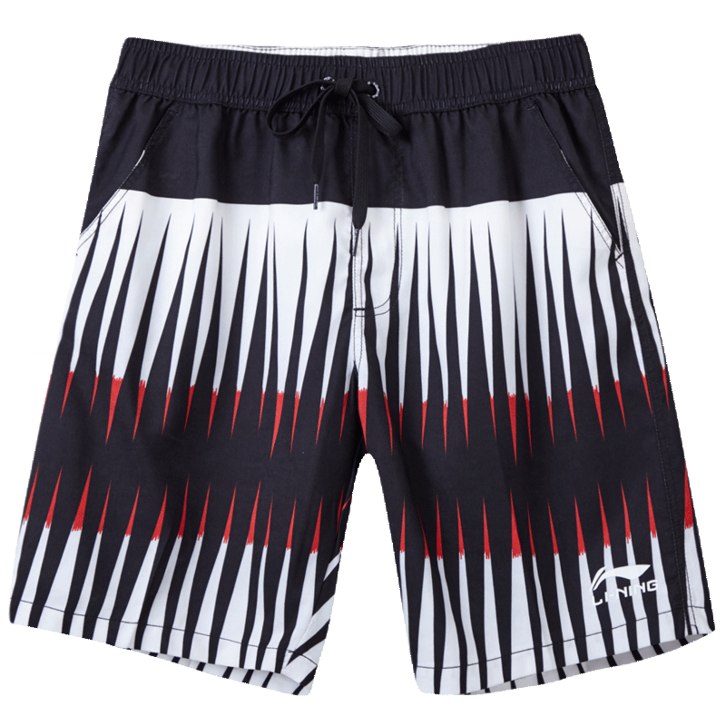 李宁男士沙滩裤速干游泳裤度假泳装运动短裤五分裤127视频