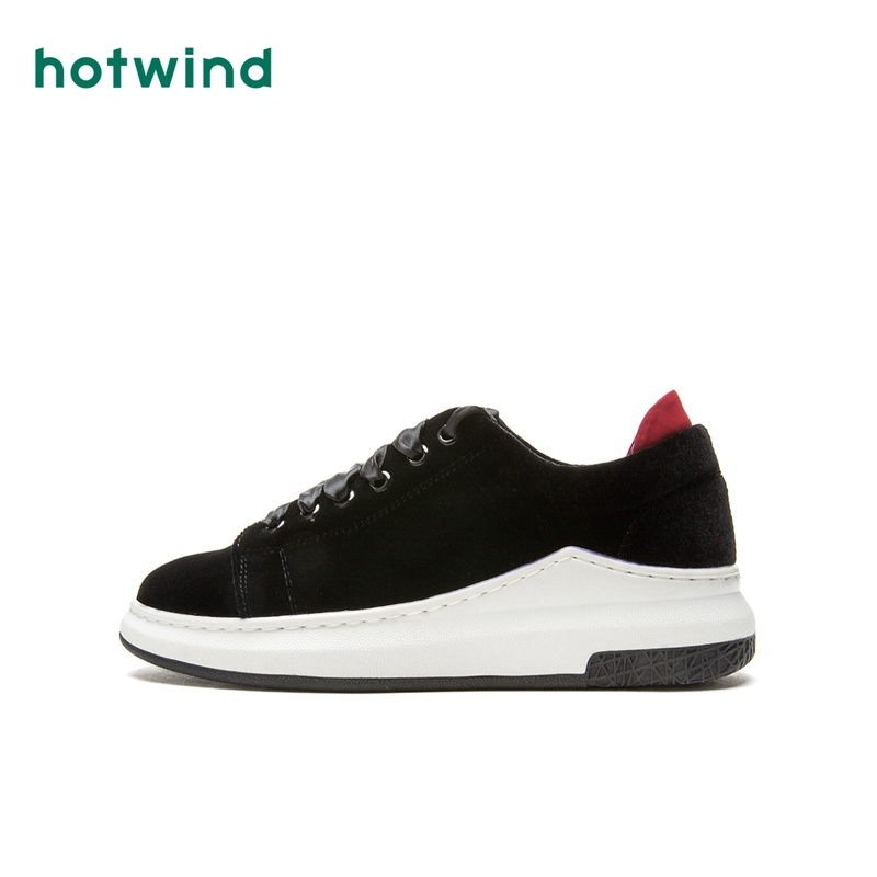 热风hotwind百搭时尚春季新款女士厚底运动休闲鞋H11W7109