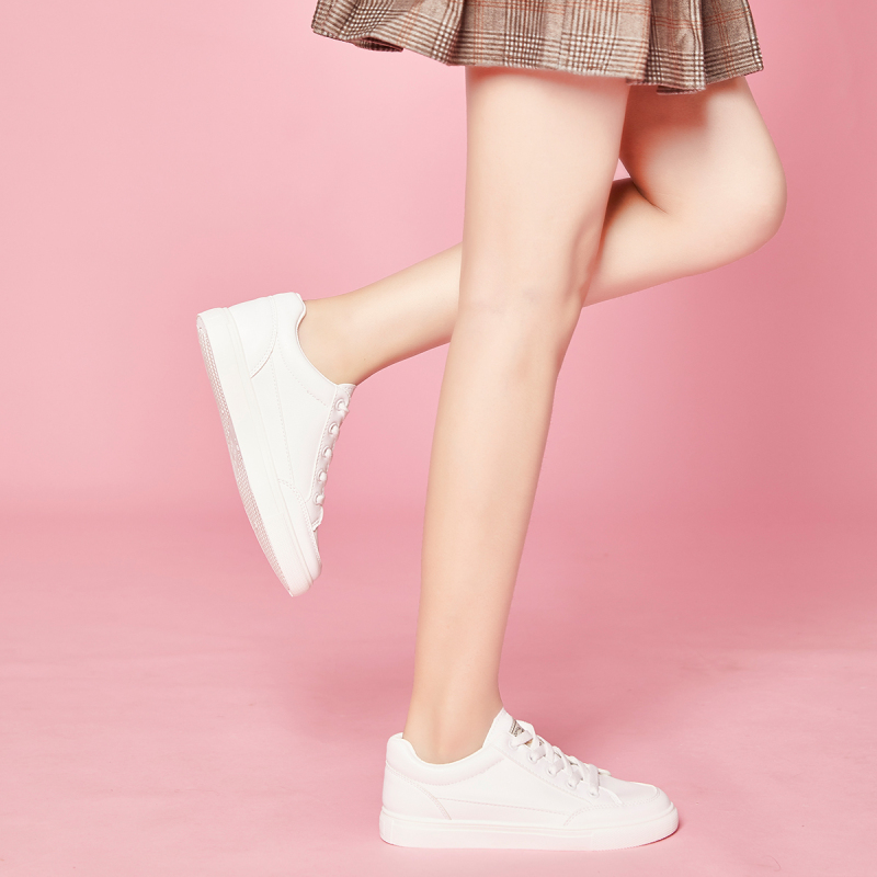图思龙女款百搭简约韩版舒适休闲鞋女小白鞋秋季女鞋